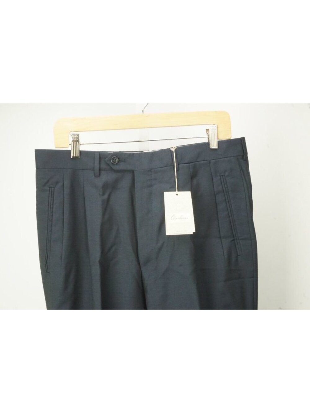 Corneliani Evolution 100% Wool Blue Mens Dress Pants Sz 50 EU BRAND NEW